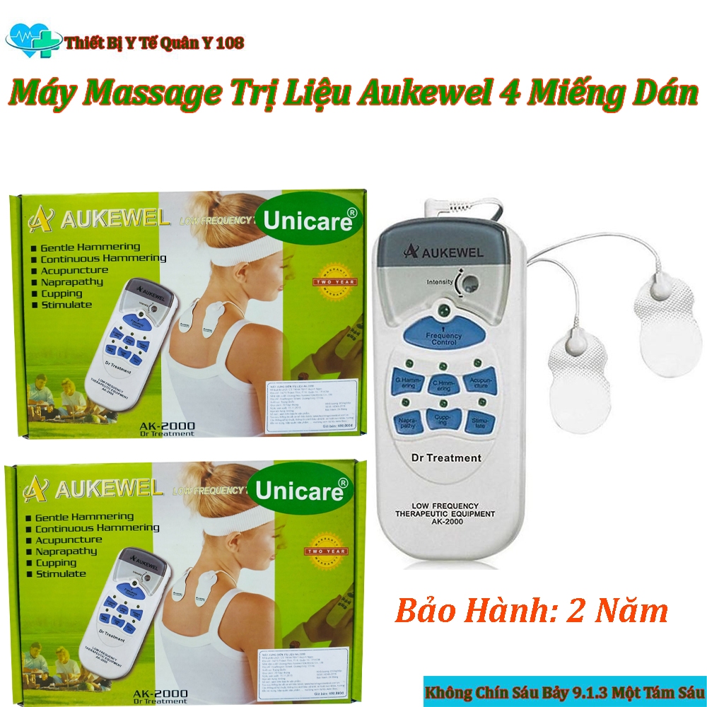 Máy Massage Xung Điện 4 Miếng Dán Aukewel