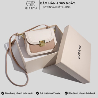  Túi xách nữ đeo vai GIRRYA M12 - Túi xách nữ nhỏ thiết kế kiểu Pháp mẫu mới 2025,túi xách messenger nhiều ngăn size 19cm 