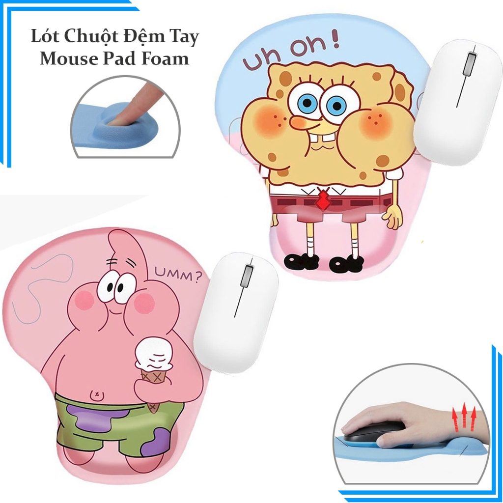 [Có Sẵn] Miếng Lót Chuột Có Kê Tay MousePad 3D SILICON ( Miếng Mouse Pad Chuột Chơi Game Máy Tính Nhỏ Đẹp Giả Rẻ )