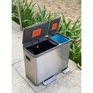 Thùng Rác Inox 2 Ngăn Cao Cấp TOBIN