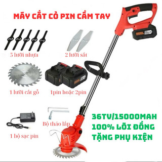 Máy Cắt Cỏ Đa Năng pin dung lượng cao,tặng 8 lưỡi cắt cỏ và phụ kiện,động cơ lõi đồng siêu khoẻ