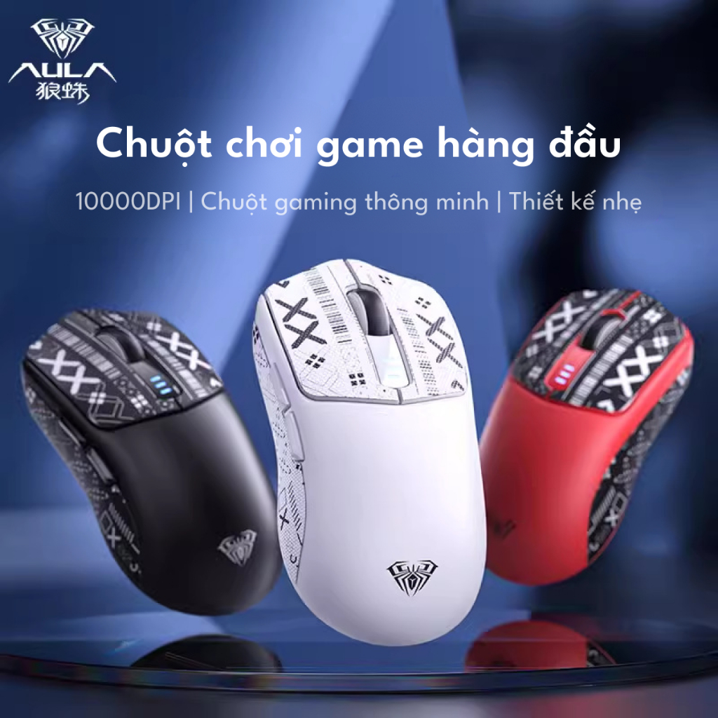 Chuột Gaming AULA SC580 pin bluetooth/2.4g/type-c 500mah với 6-tốc độ DPI hỗ trợ trò chơi văn phòng | BigBuy360 - bigbuy360.vn