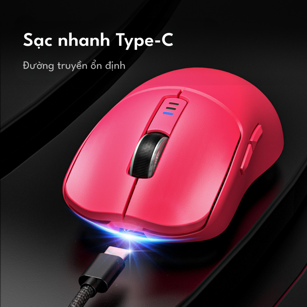 Chuột Gaming AULA SC580 pin bluetooth/2.4g/type-c 500mah với 6-tốc độ DPI hỗ trợ trò chơi văn phòng | BigBuy360 - bigbuy360.vn