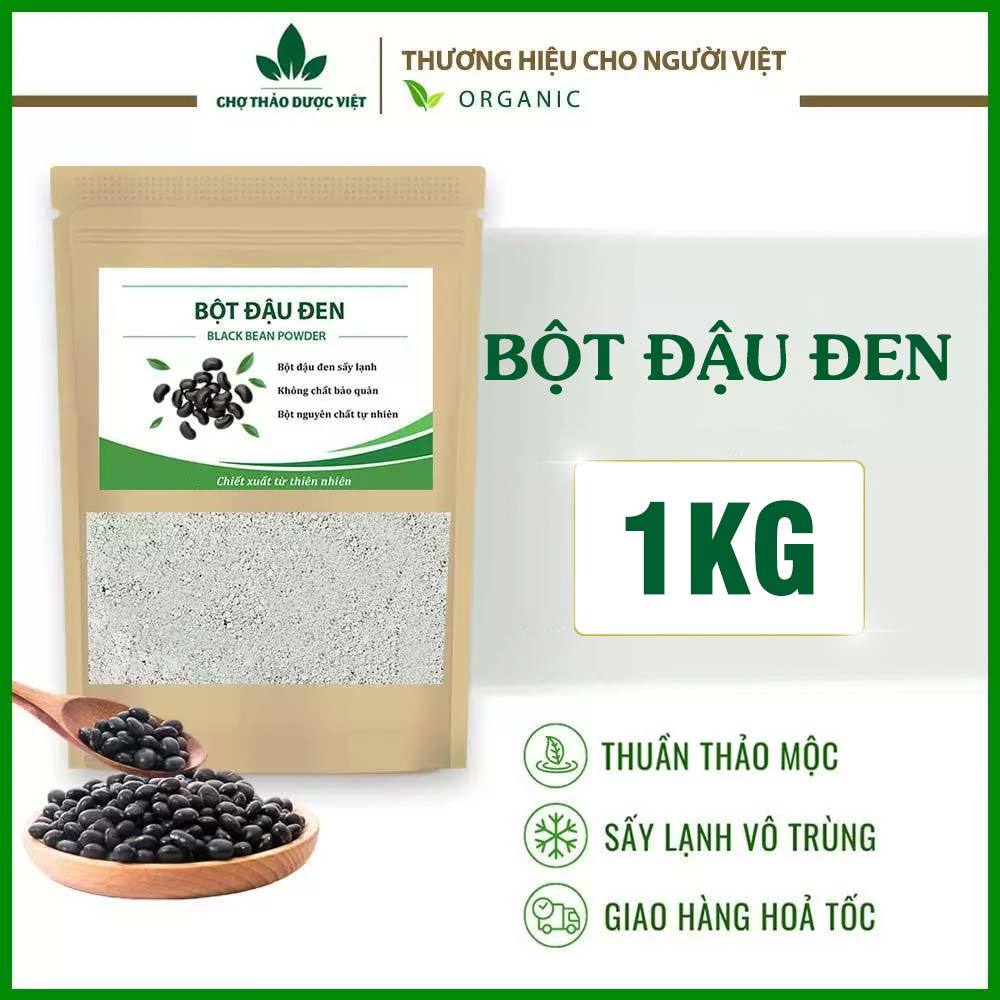 Bột đậu đen 1kg, bột đỗ đen rang thơm, nghiền mịn, pha uống giúp giảm cân, đẹp da, thanh nhiệt