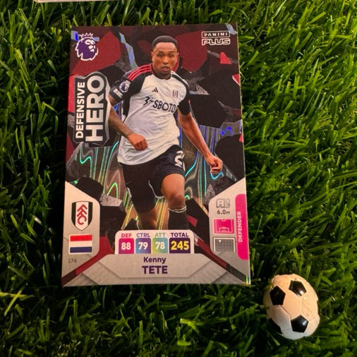 [ CHÍNH HÃNG ] - DEFENSIVE HERO - PANINI ADRENALYN XL PREMIER LEAGUE PLUS 2024 - KENNY TETE (FULHAM)