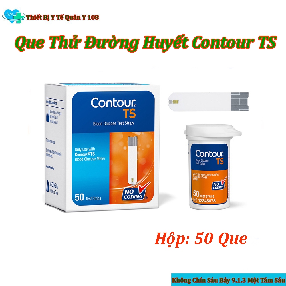 Que Thử Đường Huyết Contour TS Bayer Hộp 50 Que