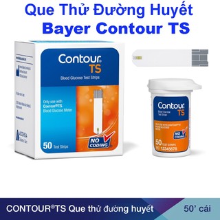 Que Thử Đường Huyết Contour TS Bayer Hộp 50 Que