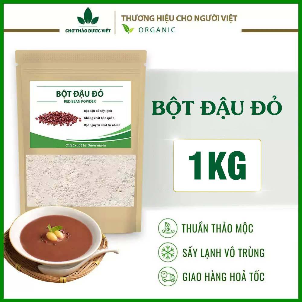 Bột đậu đỏ 1kg, thơm mịn, bột đắp mặt nạ, tẩy tế bào chết, dưỡng da trắng sáng, giảm thâm mụn