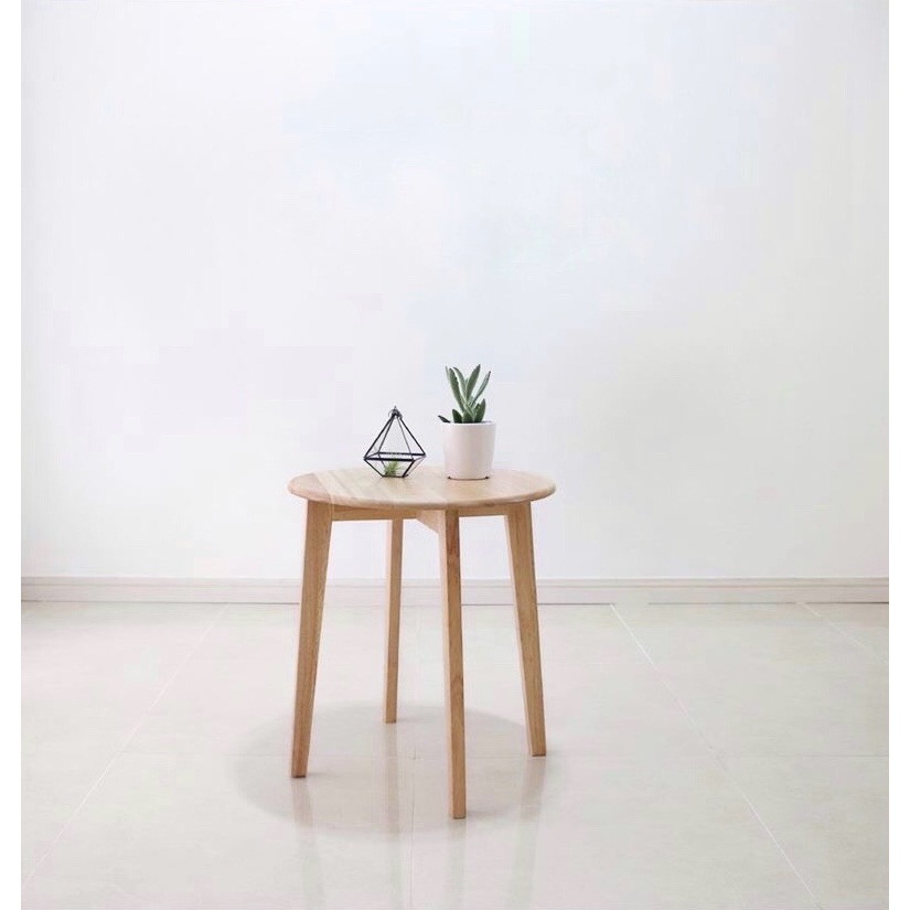 Bàn tròn decor kiểu Hàn Quốc/ bàn phụ - ROUND SIDE TABLE ( Size L)