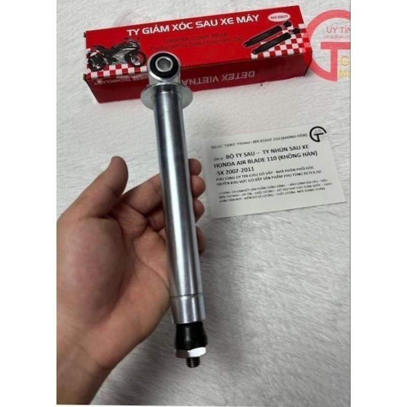 1 chiếc TY GIẢM SÓC SAU AB110, PCX, hãng DETEX, cho xe HONDA,  ĐỜI 2007 2008 2009 2010 2011 2012, ti