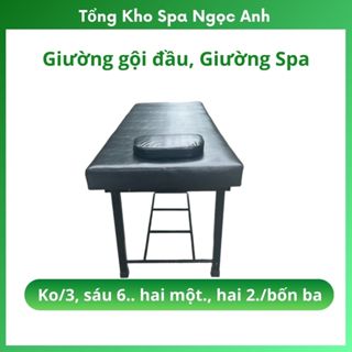 Giường Spa 2in1 Khung Sắt Chắc Chắn, Da Đen Giường Massage Body Đệm Chuyên Dùng Cho Spa, Thẩm Mỹ