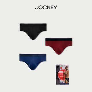 Combo 3 Quần lót Nam Jockey Cotton 4 chiều dáng brief -  J4013