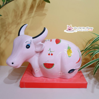 Ống heo trâu đất tiết kiệm gốm sứ trâu sừng đựng tiền
