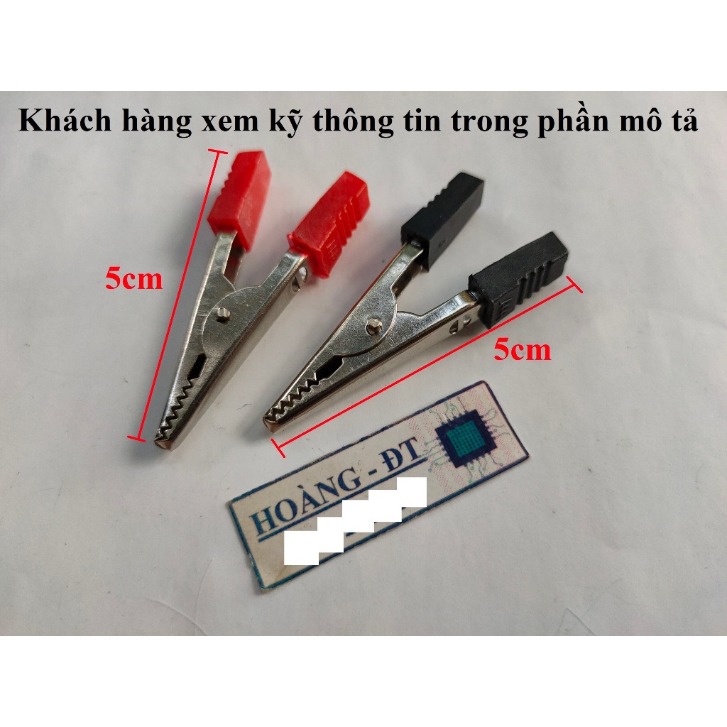 [Đồng mạ niken] Kẹp cá sấu vuông