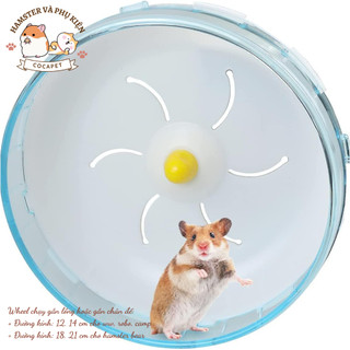 Wheel chạy cho hamster, nhím 21cm có đế sắt