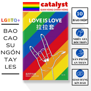  Bao cao su ngón tay thương hiệu LES PARTY LOVE IS LOVE dành cho cộng động LGBT+ Catalyst 