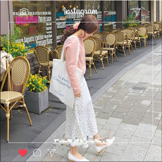 (HÀNG SẴN) Chân váy MORAN dáng dài chấm bi đuôi cá