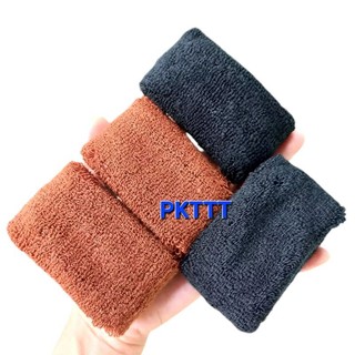 Túi 12 Len cột tóc bản to 4cm-5cm mã 035 (đen/màu)