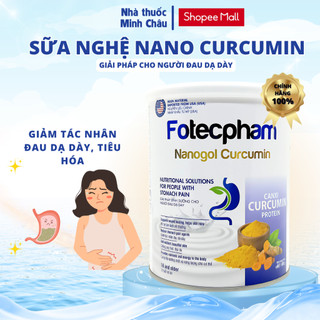  Sữa Nghệ Hỗ Trợ Dinh Dưỡng Cho Người Đau Dạ Dày Fotecpham Nanogol Curcumin Chính Hãng 400G 