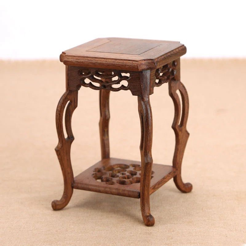 Đôn gỗ , đế gỗ mini kiểu cổ cao 13cm