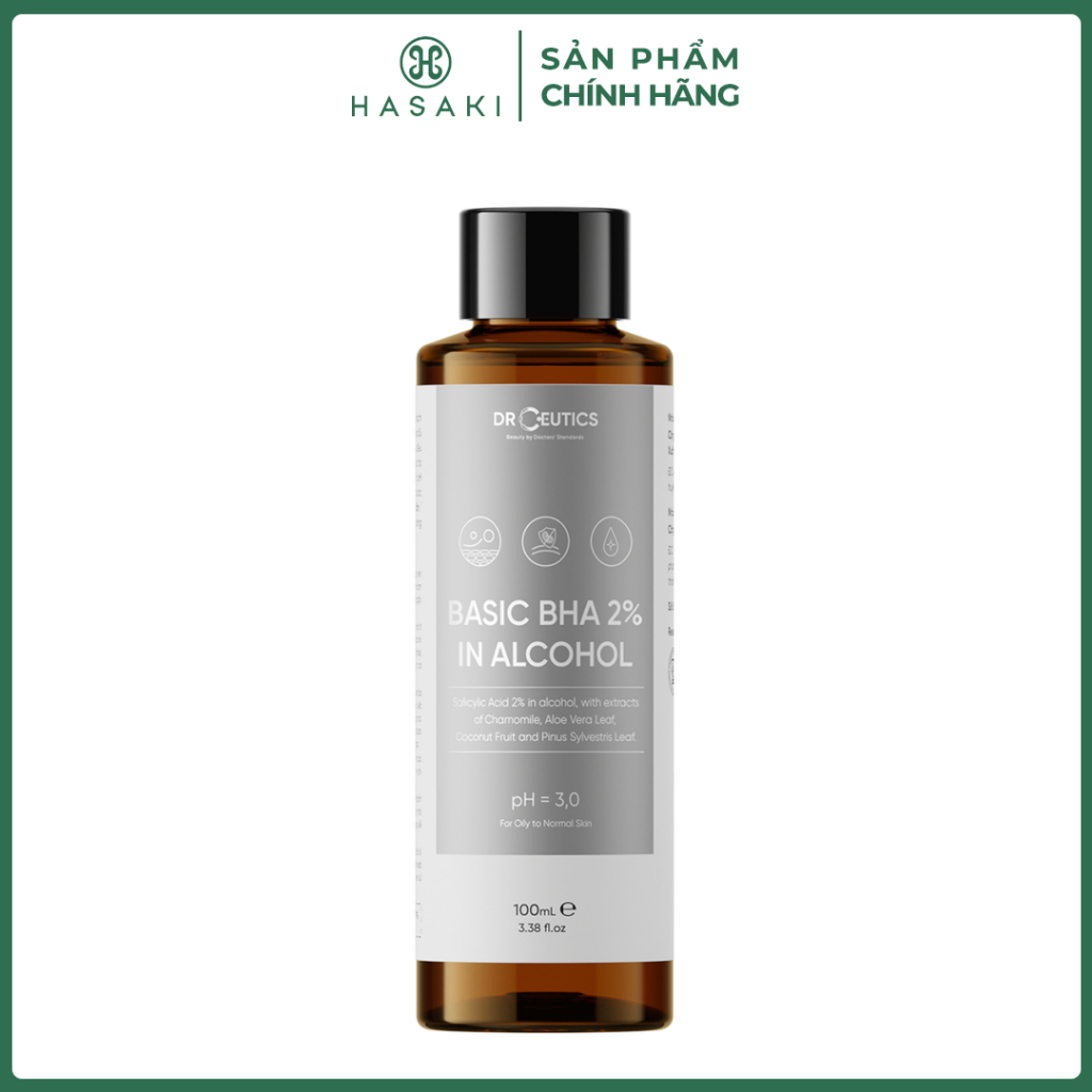 [DAILY] Dung Dịch Tẩy Da Chết DrCeutics 2% BHA Nền Cồn 100ml Hasaki Sản Phẩm Chính Hãng
