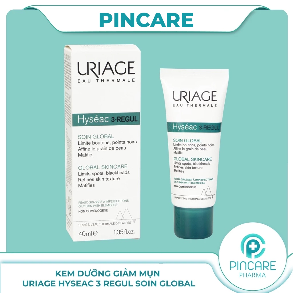 Kem dưỡng giảm mụn Uriage Hyseac 3 Regul Soin Global 40ml - Hàng chính hãng - PINCARE Health & Beauty