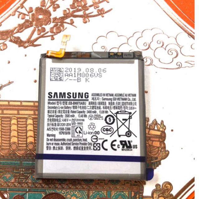 pin samsung note 10 N970 zin đúng hình ảnh pin EB-BN970ABU