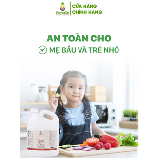 Nước Rửa Rau Quả Thiên Nhiên Fuwa3e CHÍNH HÃNG, Khử Mùi Thuốc Sâu, Chất Bẩn- fw04