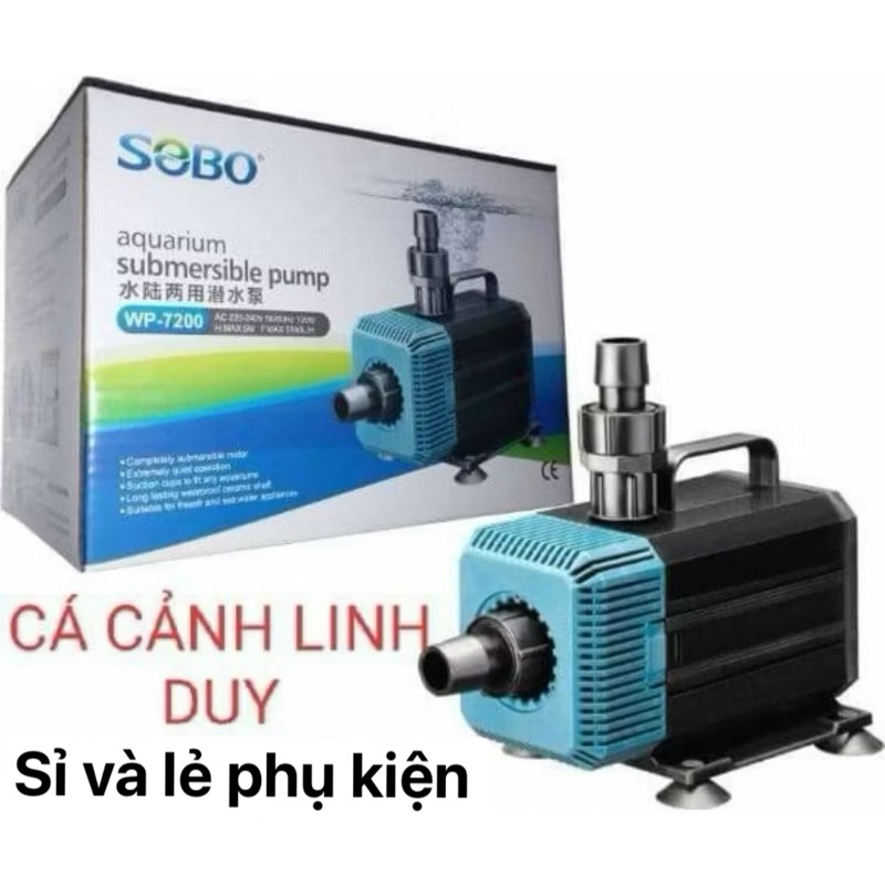 MÁY BƠM HỒ CÁ , MÁY BƠM CHÌM SOBO WP -7200 ( 135w )