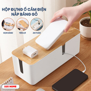 Hộp đựng ổ cắm điện wifi, hộp đựng dây điện bằng nhựa gọn gàng, an toàn cho trẻ nhỏ, trang trí nhà cửa.