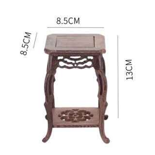 Đôn gỗ , đế gỗ mini kiểu cổ cao 13cm