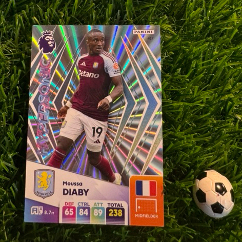 [ CHÍNH HÃNG ] - HYPERSONIC - PANINI ADRENALYN XL PREMIER LEAGUE 2025 - MOUSSA DIABY (ASTON VILLA)