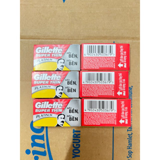  1 hộp Lưỡi lam gillette gồm 5 cái siêu bén dao lam 