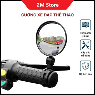 Gương Chiếu Hậu Xe Đạp Loại Tròn Có Thể Xoay Và Gập 360 Độ
