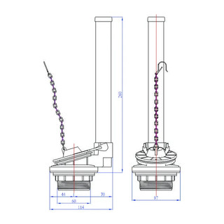 VAN XẢ NƯỚC BỒN CẦU FV-01