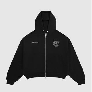 Áo HOODIE-ZIP Nỉ Bông Unisex SEVENTOWN LUXE LEISURE màu đen Local Brand