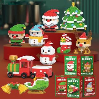  Đồ chơi quà tặng xếp hình lego 3D mô hình ông già noel cây thông noel quà tặng ý nghĩa mùa giáng sinh 2024 