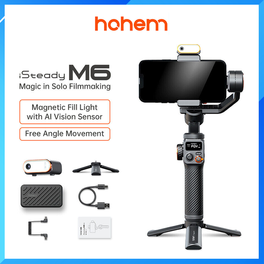 Gimbal Hohem iSteady M6 / M6 Kit - Tay Cầm Chống Rung 3 Trục Cho Điện Thoại - Bảo Hành 12 Tháng