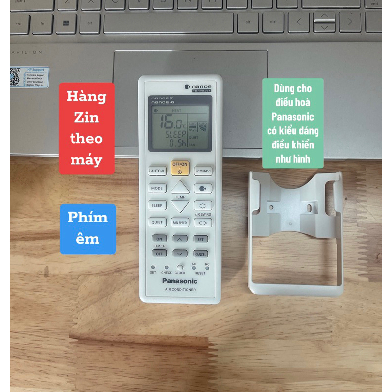 Điều khiển điều hoà Panasonic 2 chiều hàng Zin theo máy chính hãng( Dùng cho điều hoà Panasonic 1-2 