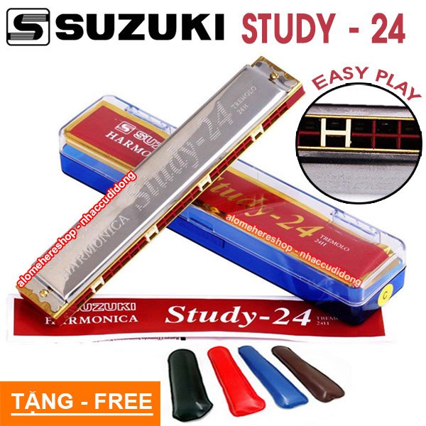 Kèn harmonica tremolo Suzuki Study 24 key C