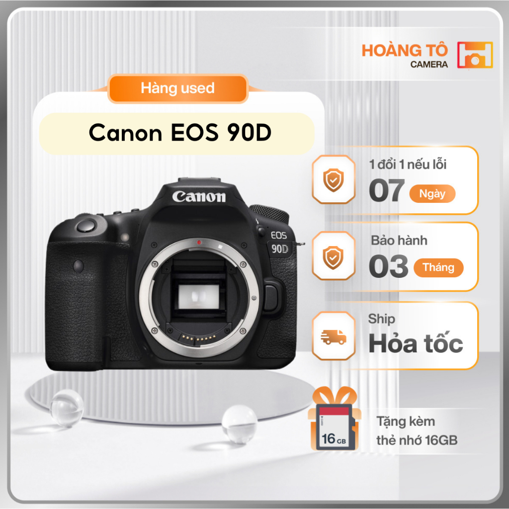 Máy ảnh Canon EOS 90D Body cũ khá đẹp