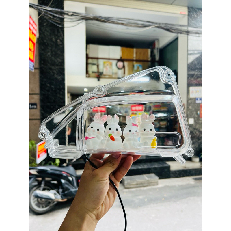 Ốp lọc gió/pô e cho Vision 2021-2026 (có tuỳ chọn hình và led)