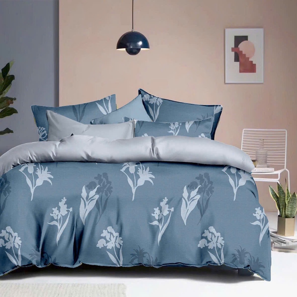 Bộ ga giường tencel 4 món đủ kích thước bộ drap giường bọc chun nhiều mẫu - Ga giường KaiBe Drap