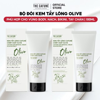 2 Tuýp Kem Tẩy Lông Cafuné Chiết Xuất Olive 100g