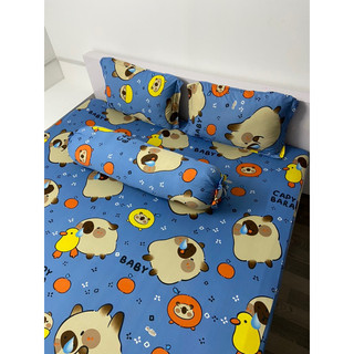 Tổng Hợp Size 1M2x2M Nhiều Mẫu -BỘ DRAP THUN HÀN QUỐC ( 4 món ) Gồm 1 ga bo chun, 2 áo gối nằm, 1 áo gối ôm dây