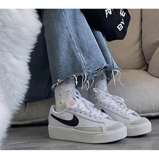 Giày Sneakers Nam Nữ, Giày Blazer Low Platform 'White' [Tặng Kèm Box Bảo Vệ]