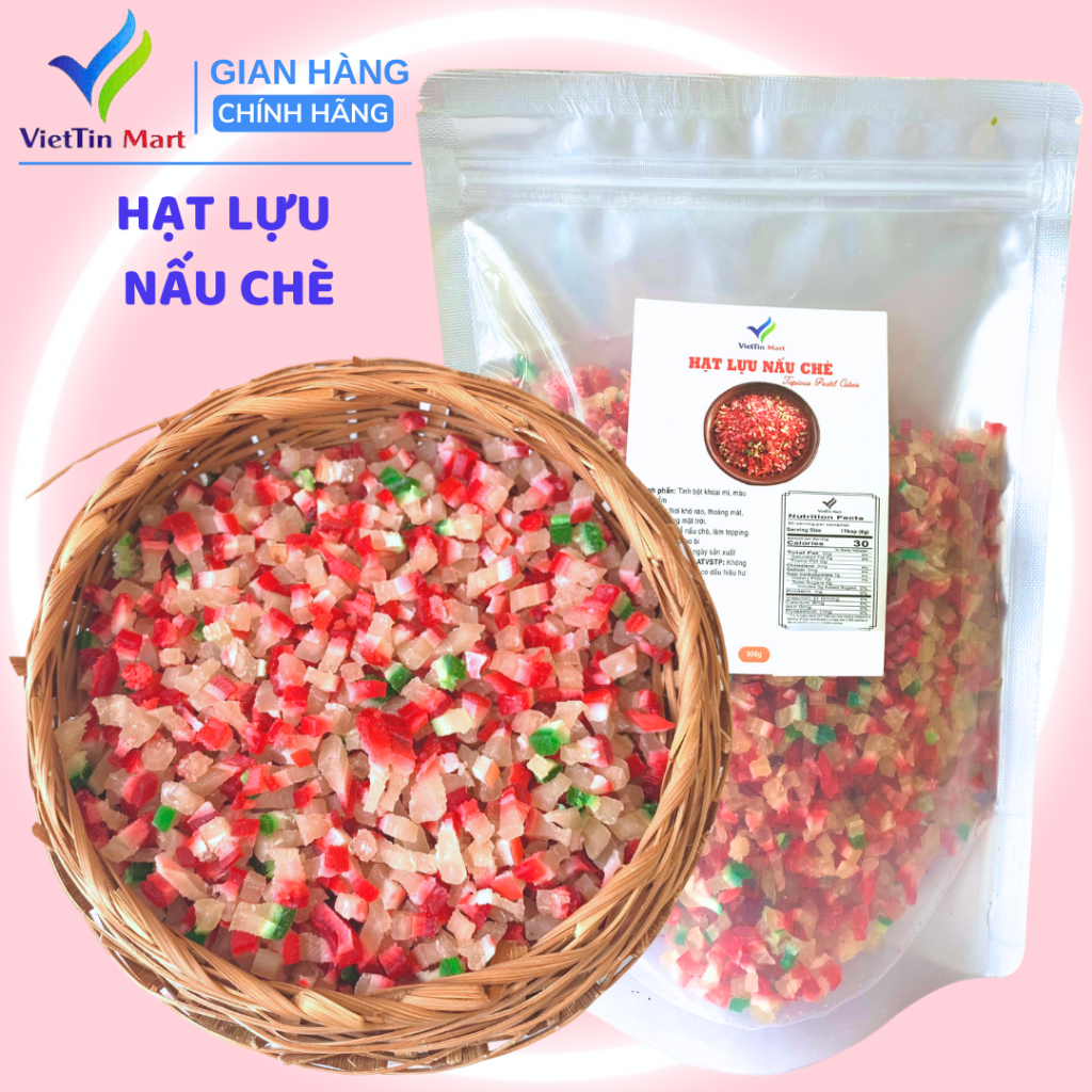 Hạt lựu khô nấu chè Viettin Mart