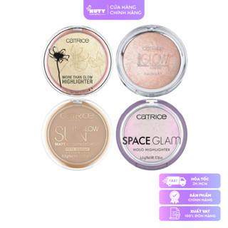 Phấn Bắt Sáng Catrice High Glow Mineral Highlighting Powder (8g) & Phấn Tạo Khối Sun Glow Matt Bronzing Powder (9,5g)