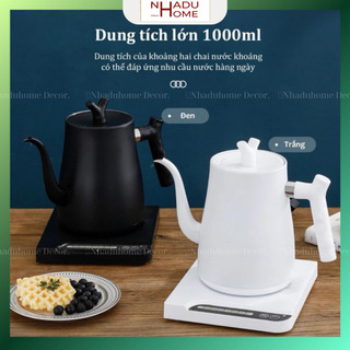  Ấm siêu tốc thông minh điều chỉnh nhiệt độ - cổ ngỗng - 1000ML 