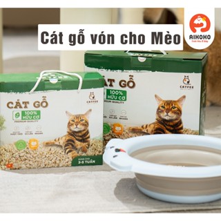 Cát gỗ vón cho Mèo CatFee - 100% từ gỗ tự nhiên - Ít bụi, hút mạnh, tiết kiệm và bảo vệ sức khỏe